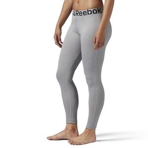 Reebok Men's Thermal Base Layer Fitted Bottoms in Gray Size XL Logo Waist NWT